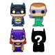 Set 4 figuras Funko Bitty Pop DC Batman + Riddler + Batgirl + Figura Sorpresa 2cm