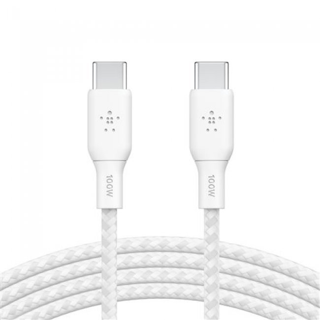 Cable Belkin Boost Charge USB-C a USB-C 100W Blanco 2m