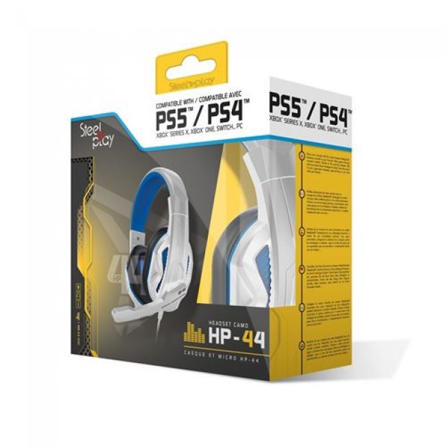 Headset gaming Steelplay HP44 Blanco/Azul PS4