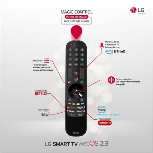 TV LED 50'' LG 50UR91006LA IA 4K UHD HDR Smart TV