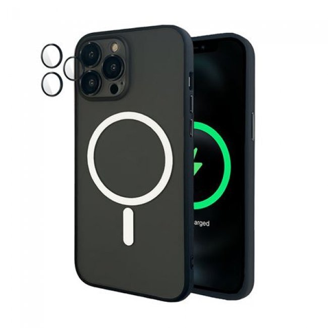 Funda 4-ok Cover Lens MagSafe Negro para iPhone 14 Pro