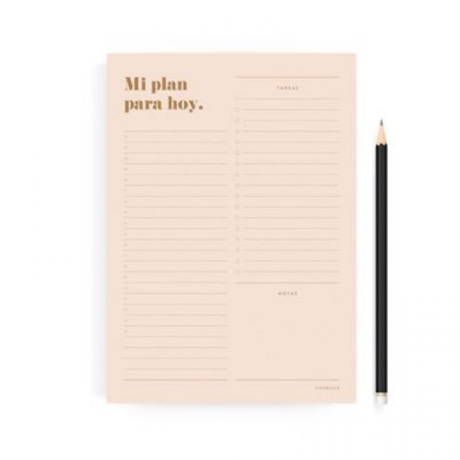Planificador minimal diario Charuca A5 Pink