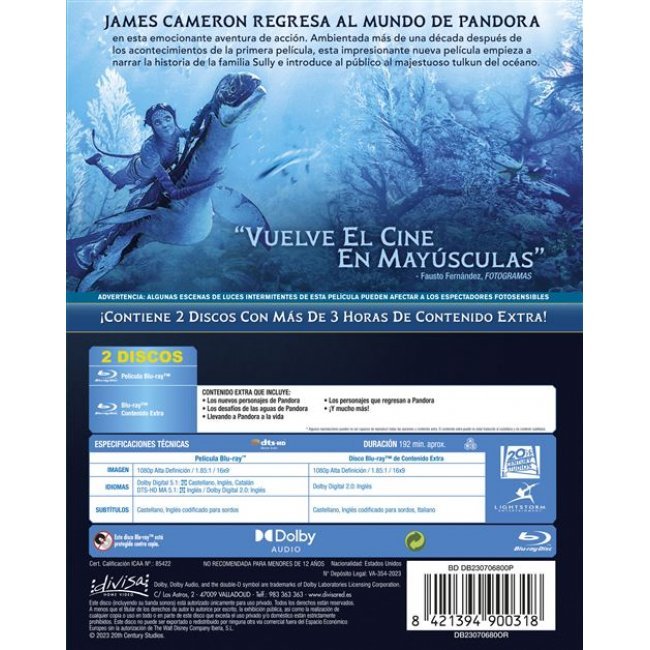 Avatar: El sentido del agua - Blu-ray