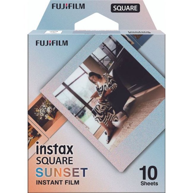 Set 10 películas fotográficas Fujifilm Instax Square Sunset