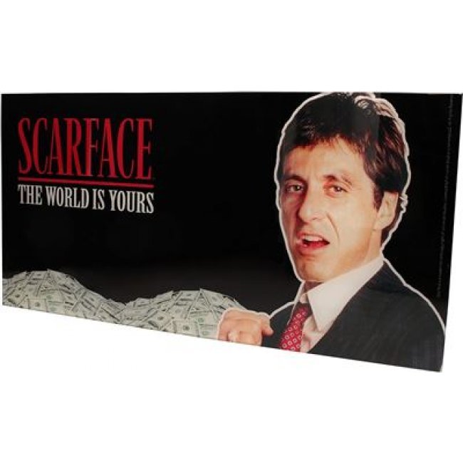 Póster de vidrio Scarface The world is yours 60x30cm