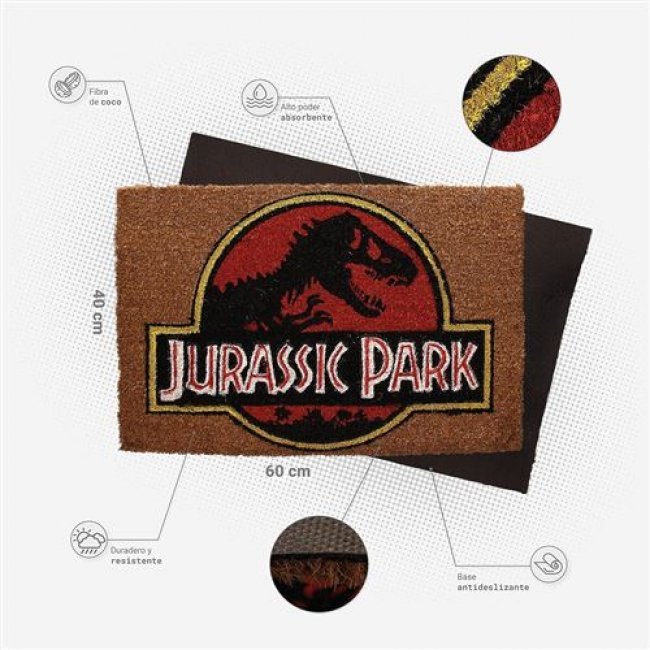 Felpudo Logo Jurassic Park 60x40cm