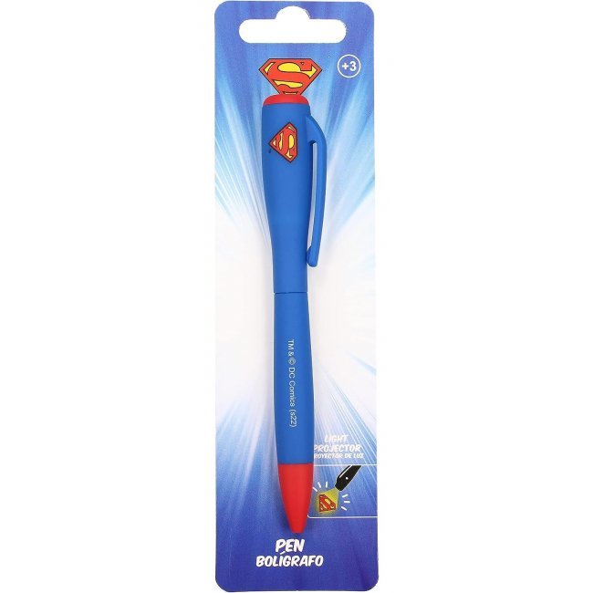 Bolígrafo DC Superman con luz