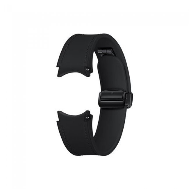 Correa de piel Samsung D-Buckle Hybrid Eco Negro para Galaxy Watch 6 / 6 Classic - Talla M/L