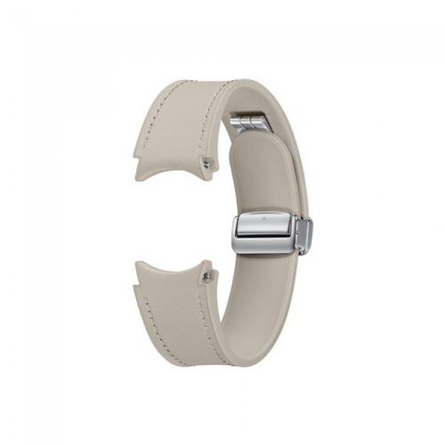 Correa de piel Samsung D-Buckle Hybrid Eco Beige para Galaxy Watch 6 / 6 Classic - Talla M/L