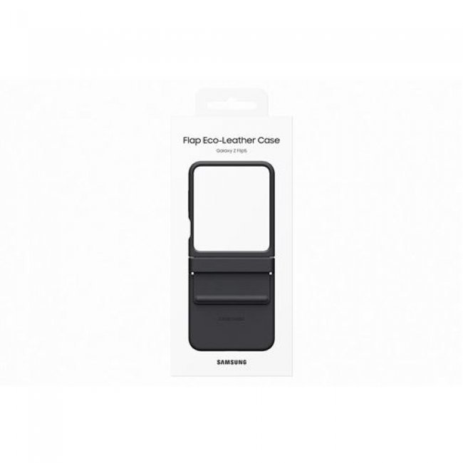 Funda de piel con solapa Samsung Flap Eco Negro para Galaxy Z Flip5
