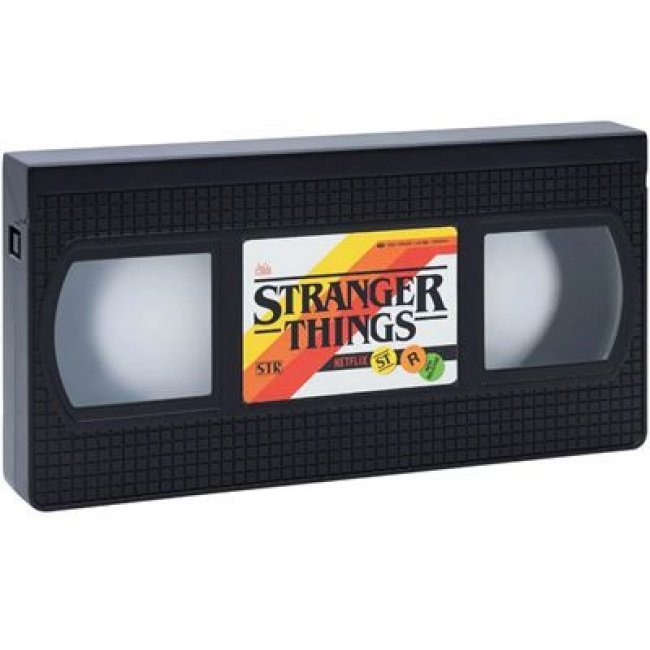 Lámpara de ambientación Stranger Things VHS Logo