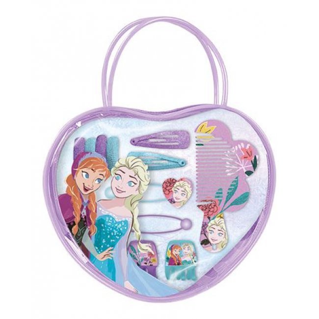 Bolso en forma de corazón con accesorios de pelo Disney Frozen