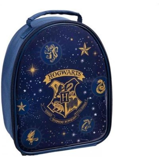 Bolsa térmica para almuerzo Harry Potter Escudo de Hogwarts Azul