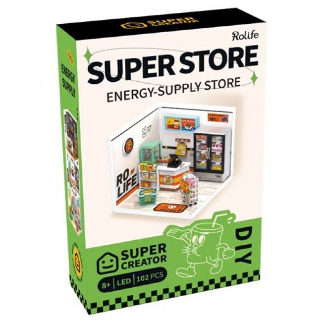 Maqueta a escala Robotime Energy Supply Store