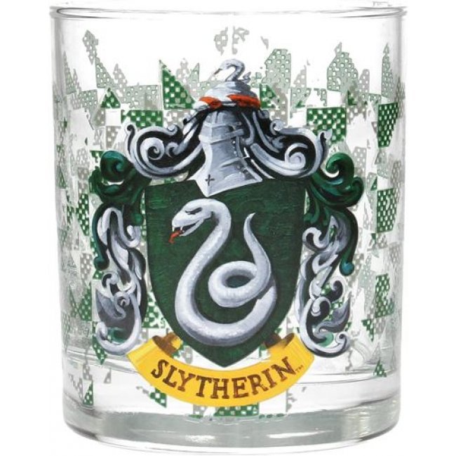 Vaso de cristal Harry Potter Escudo de Slytherin 370ml