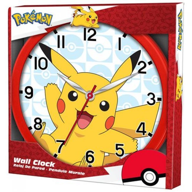 Reloj de pared Pokémon Pikachu