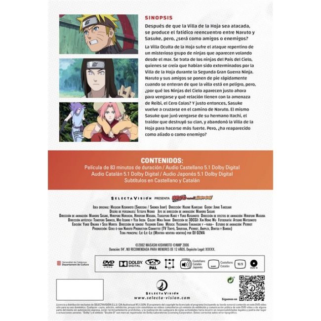 Naruto Shippuden La película 1 - DVD