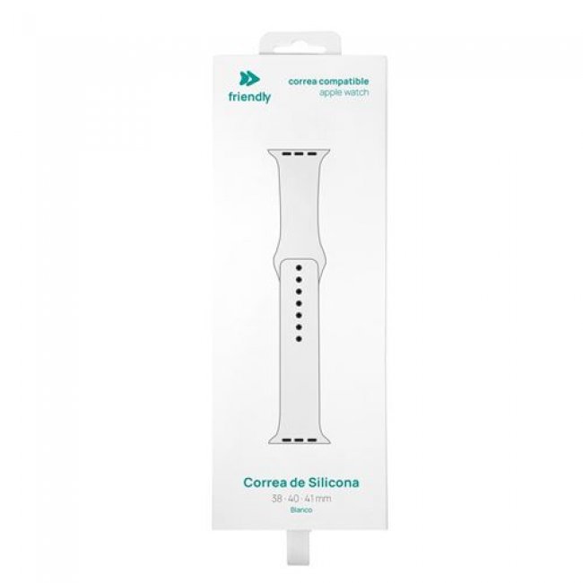 Correa de silicona Friendly Blanco para Apple Watch 38/40/41 mm