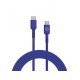 Cable Muvit for change USB-C/USB-C 1,2m Azul