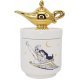 Bote de cerámica con tapa 3D Disney Aladdin Lámpara del genio