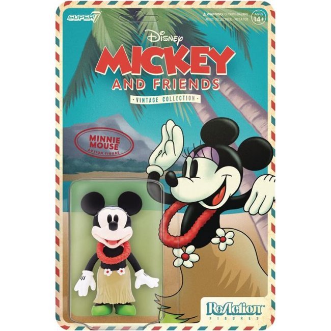 Figura Super7 Disney Minnie Mouse vacaciones en Hawaii 9cm