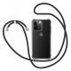 Funda 4-ok Transparente + cuerda Negro para iPhone 15 Pro