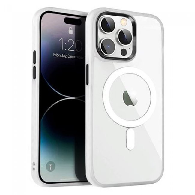 Funda 4-ok MagSafe Protek Transparente para iPhone 15 Pro Max