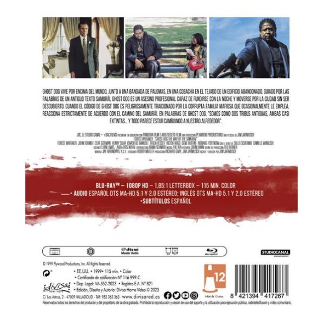 Ghost Dog: El camino del samurái - Blu-ray
