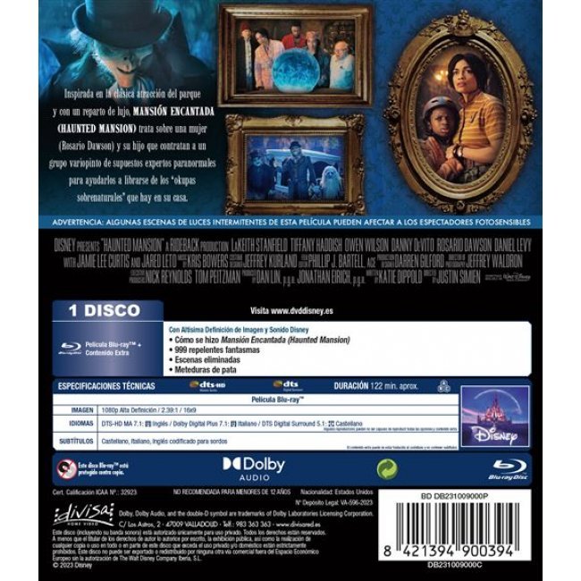 Mansión encantada (Haunted mansion) - Blu-ray