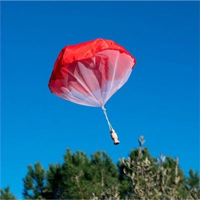 Juego de paracaídas en miniatura para lanzar
