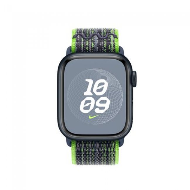 Correa Apple Loop Nike Sport Verde brillante/Azul para Apple Watch 41mm