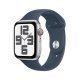 Apple Watch SE 44mm LTE Caja de aluminio Plata y correa deportiva Azul abismo - Talla M/L