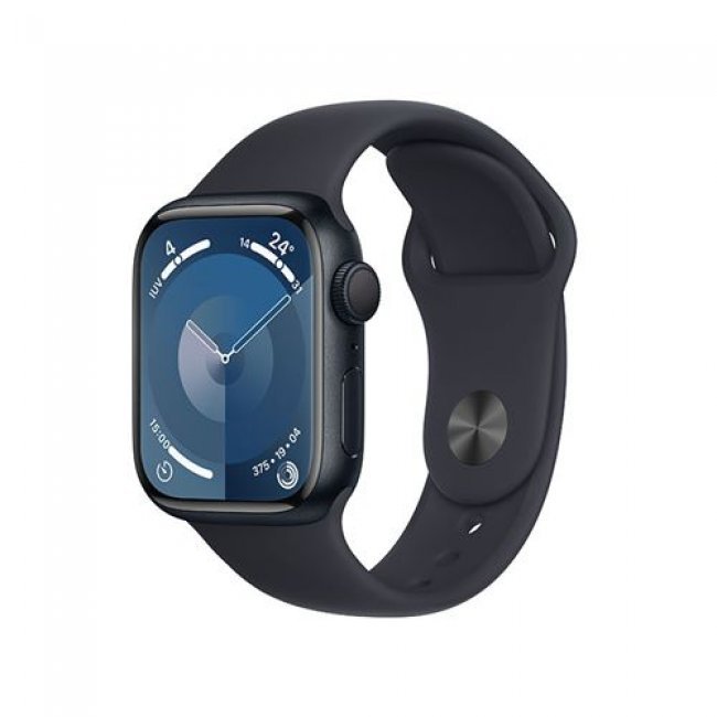 Apple Watch S9 GPS 41mm Caja de aluminio medianoche y correa deportiva medianoche - Talla M/L