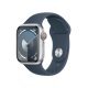 Apple Watch S9 LTE  41mm Caja de aluminio Plata y correa deportiva Azul tempestad - Talla M/L