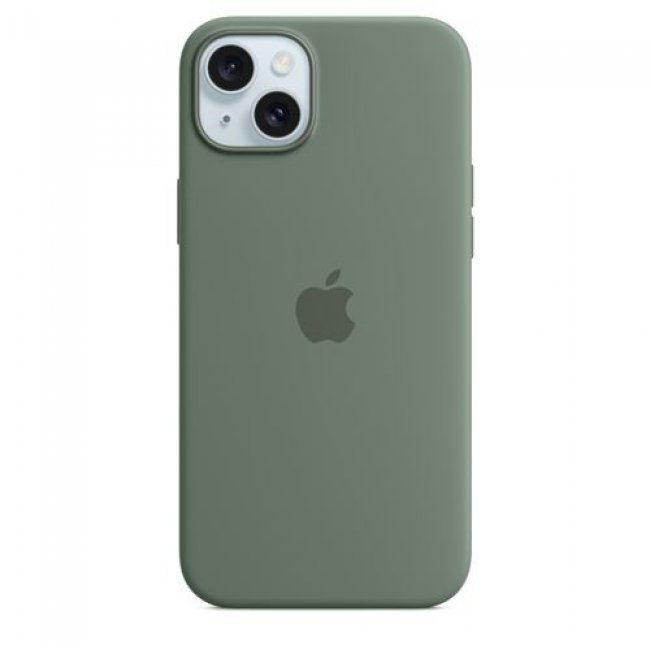 Funda de silicona con MagSafe Apple Ciprés para iPhone 15 Plus