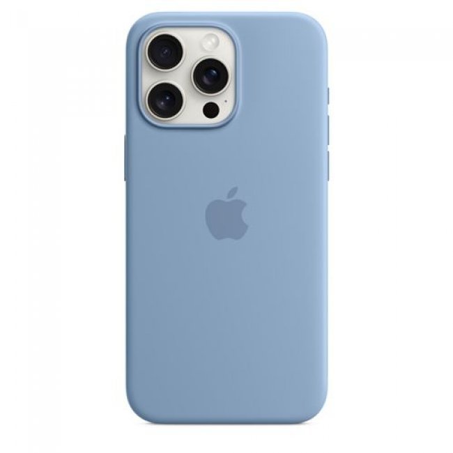 Funda de silicona con MagSafe Apple Azul invierno para iPhone 15 Pro Max
