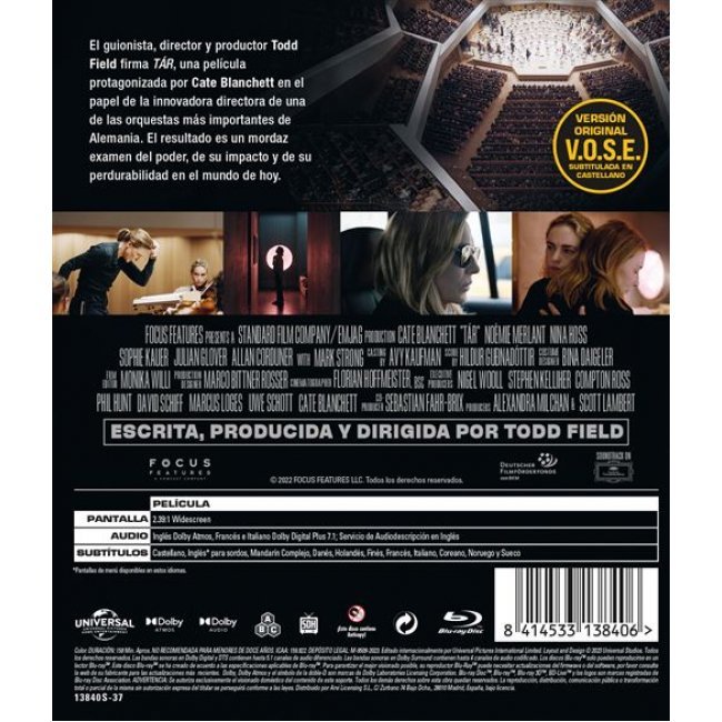 TÁR (V.O.S.) - Blu-ray