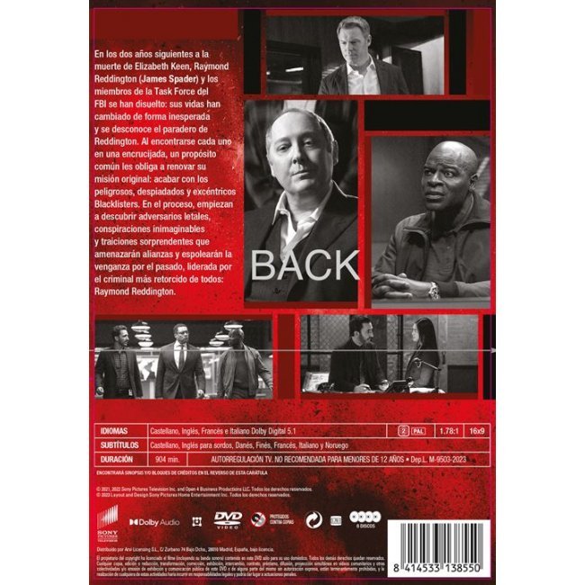 The Blacklist Temporada 9 - DVD