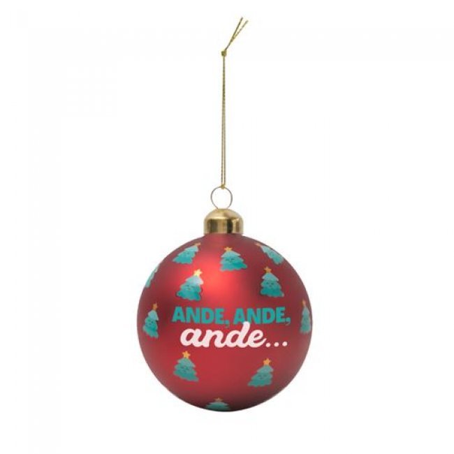 Mr Wonderful Set de 3 bolas para árbol de Navidad - La Navidad más feliz