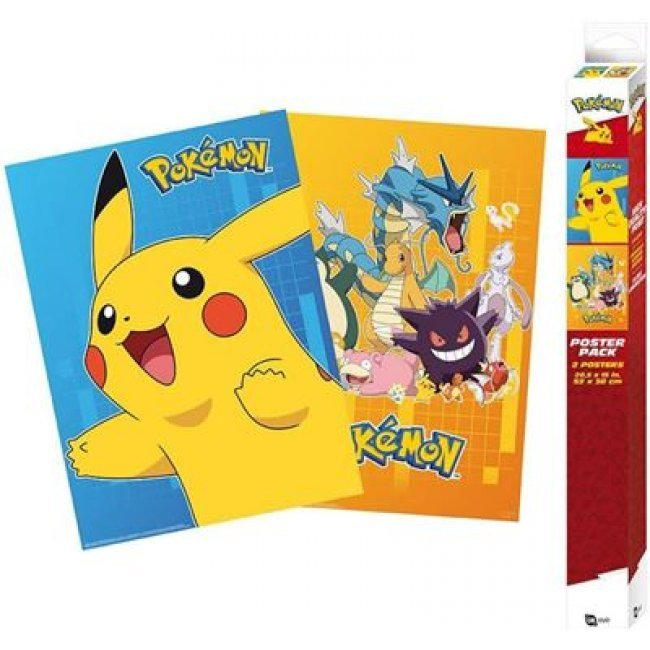 Set de 2 póster Pokémon