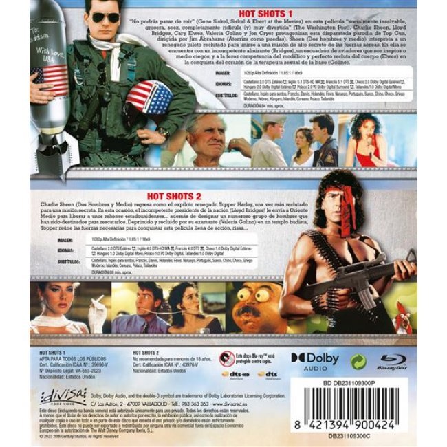 Hot Shots 1+2 Pack - Blu-ray