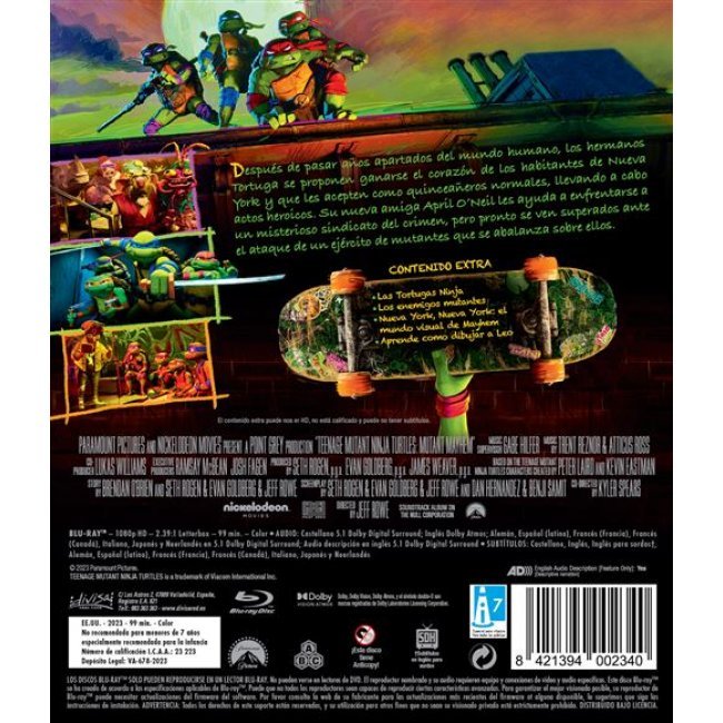 Ninja Turtles: Caos Mutante -  Blu-ray