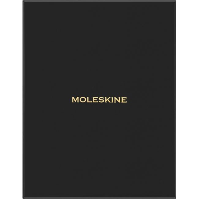 Cuaderno Moleskine XL rayas tapa blanda vegana negro