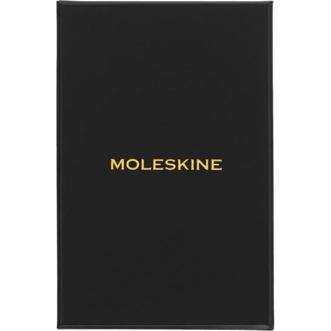 Cuaderno Moleskine XS liso tapa dura de tela Mantero dorado