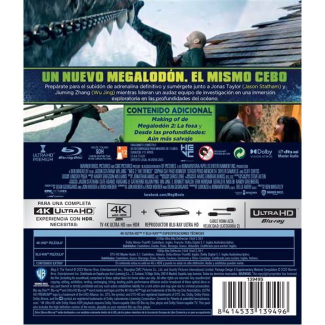 Megalodón 2: La fosa - UHD + Blu-ray