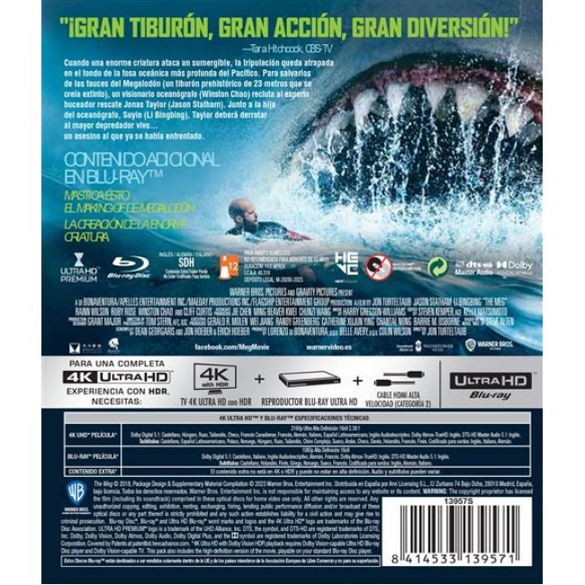 Megalodón - UHD + Blu-ray