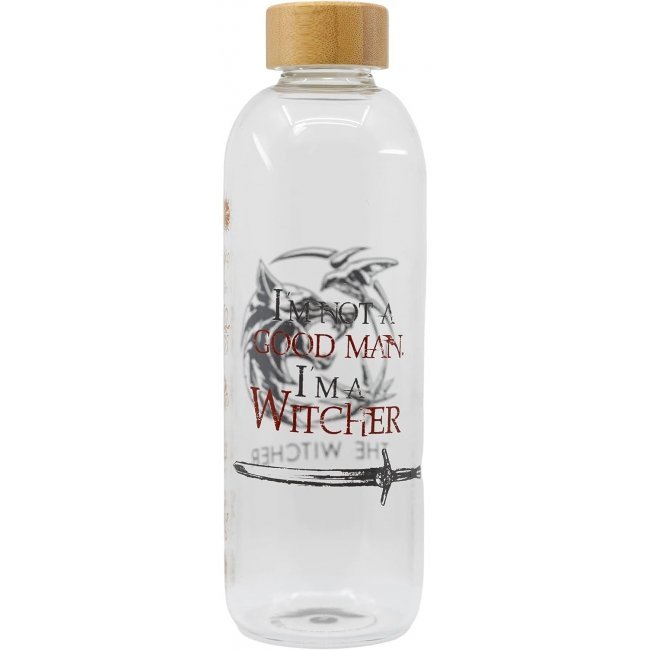 Botella The Witcher I'm not a good man. I'm a witcher 1030ml
