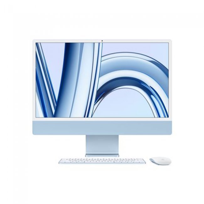 iMac con Pantalla Retina 24'' 4,5K M3 CPU 8, GPU 10, 8GB RAM, 512GB SSD, Azul