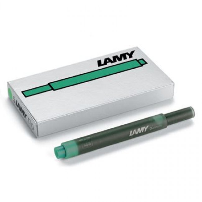 Caja con 5 cartuchos de tinta Lamy T10 verde
