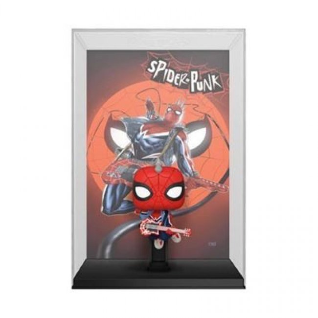 Figura Funko Comic Cover Marvel Spider-Punk 10cm Exclusiva FNAC